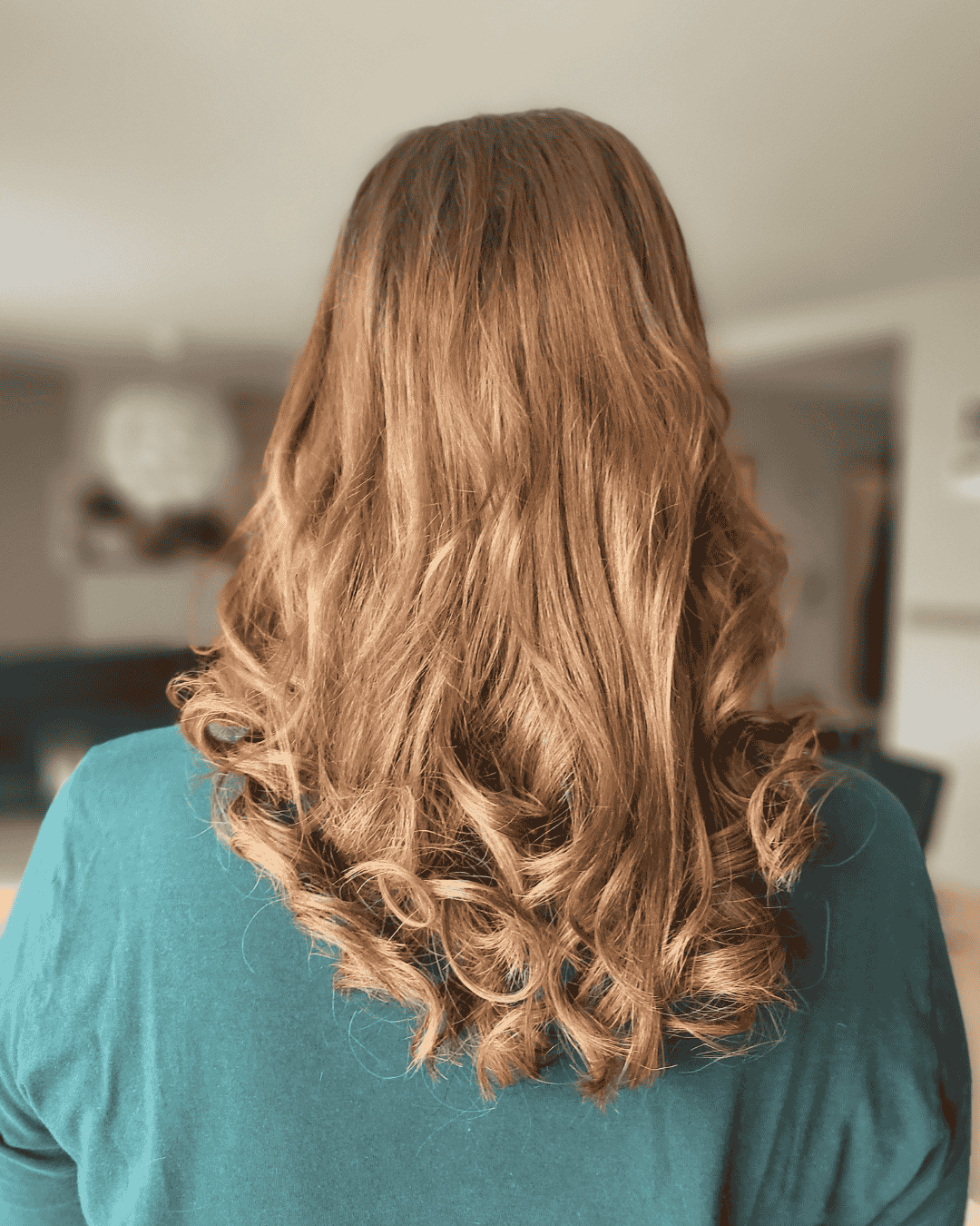 Gesundes, strahlendes Haar nach der Transformation durch Fiona Giganti